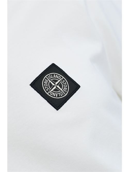 T-shirt con logo white STONE ISLAND | 811524113A0001